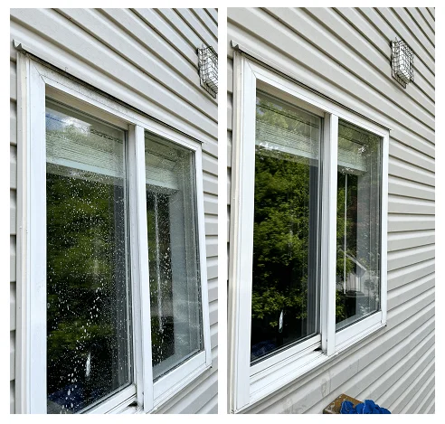 Before And After Window Exterior Cleaning Services