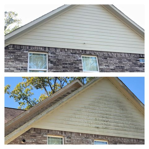 Cambridge exterior house cleaning service before & after